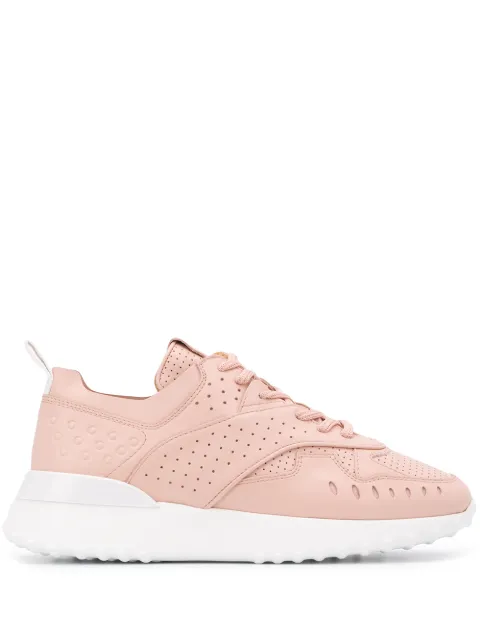 Tod's perforated detail low top sneakers Pink XXW80A0W590JUSM011