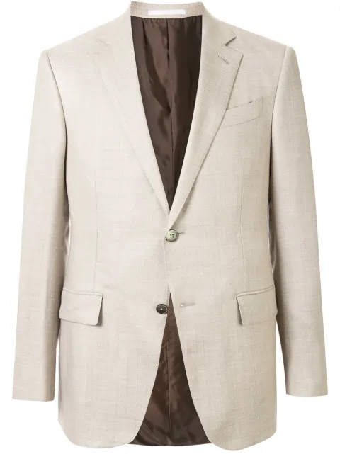 Zegna single breasted blazer Neutrals 759013121220
