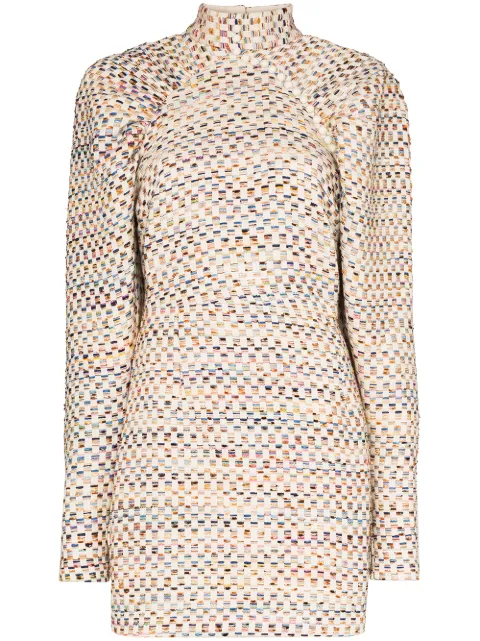 ROTATE BIRGER CHRISTENSEN Kim pouf-sleeve mini dress White 900658