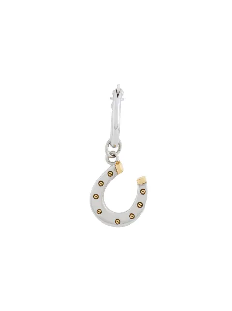 True Rocks horseshoe hoop earring Silver MENSILVERHORSESHOEHOOPEARRING