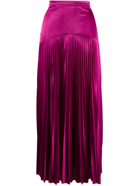 Christopher Kane long satin pleated skirt Pink PF20SK1312SLINKYSATINJERSEYFUSCHIA
