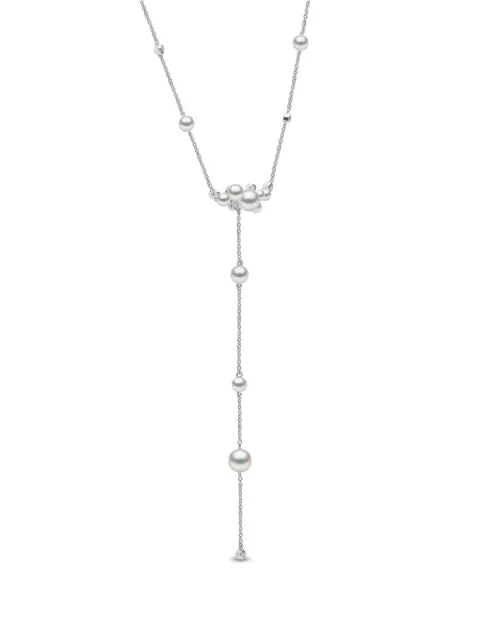Yoko London 18kt white gold Trend freshwater pearl and diamond necklace Silver Q2093NLET7FDEY
