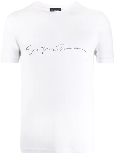 Giorgio Armani crew-neck T-shirt White 6GST56SJP4Z