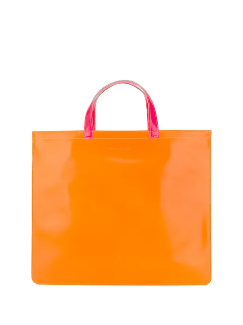 Comme Des Garçons Wallet colour-block tote bag Orange SA9000SF