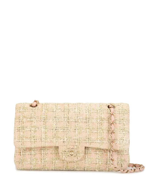 CHANEL Pre-Owned 2006 tweed double flap shoulder bag Multicolour 10039149