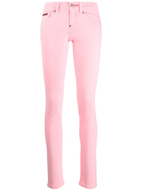 Philipp Plein mid-rise skinny jeans Pink S20CWDT1313PDE004N