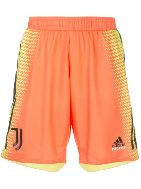 Palace Goalkeeper graphic-print shorts Orange FQ7596T
