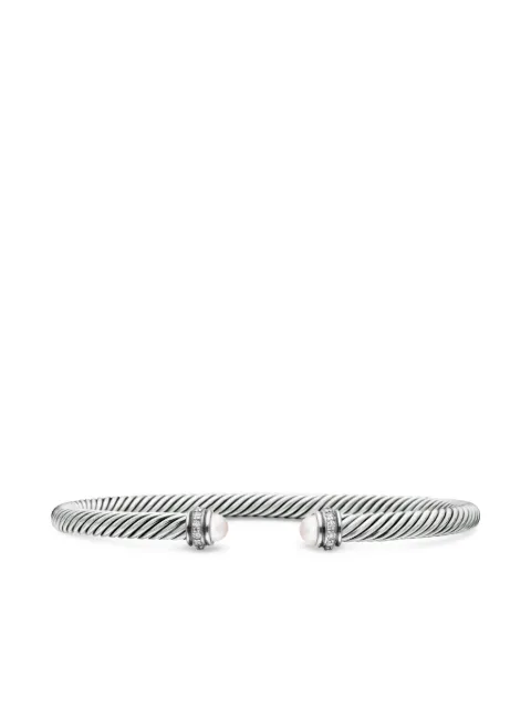 David Yurman sterling silver Classic Cable diamond bracelet (4mm) Silver B14711DSSDPEDI