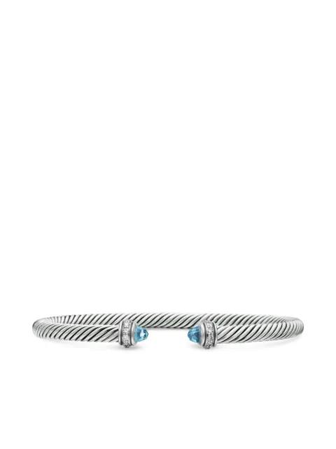 David Yurman sterling silver Classic Cable diamond bracelet (4mm) Silver B14711DSSABTDI