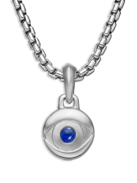 David Yurman sterling silver Evil Eye lapis lazuli amulet (14.5mm) Silver D25231MSSALA