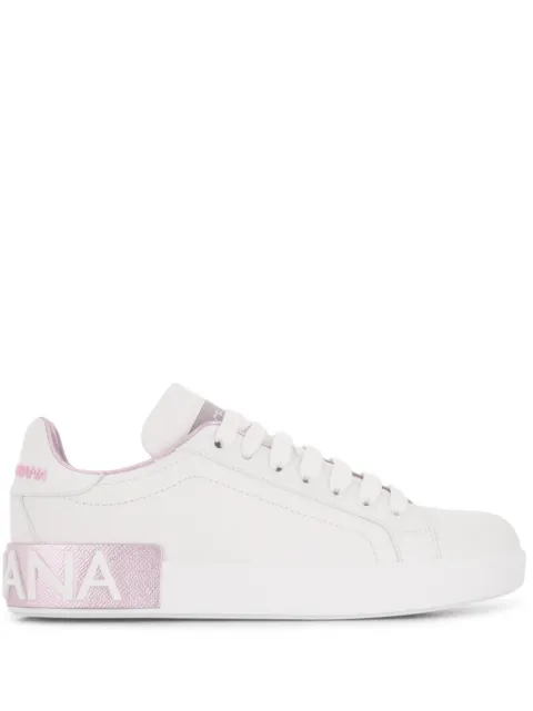 Dolce & Gabbana calfskin Portofino sneakers White CK1544AX615