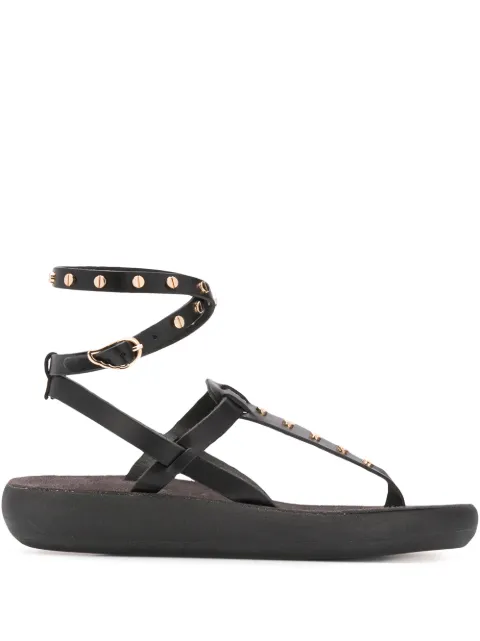 Ancient Greek Sandals Estianails studded sandals Black ESTIANAILSCOMFORTVACHETTABLACK