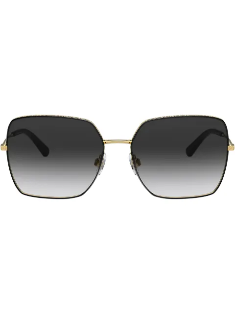 Dolce & Gabbana Eyewear logo frame sunglasses Black 0DG2242