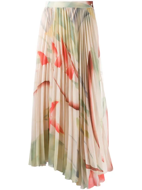ETRO pleated maxi skirt Neutrals 133804344