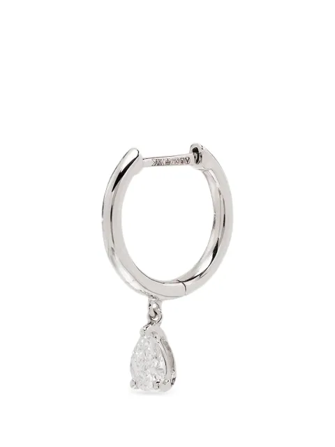 Anita Ko 18kt gold diamond hoop earring Silver AKP1HPWG