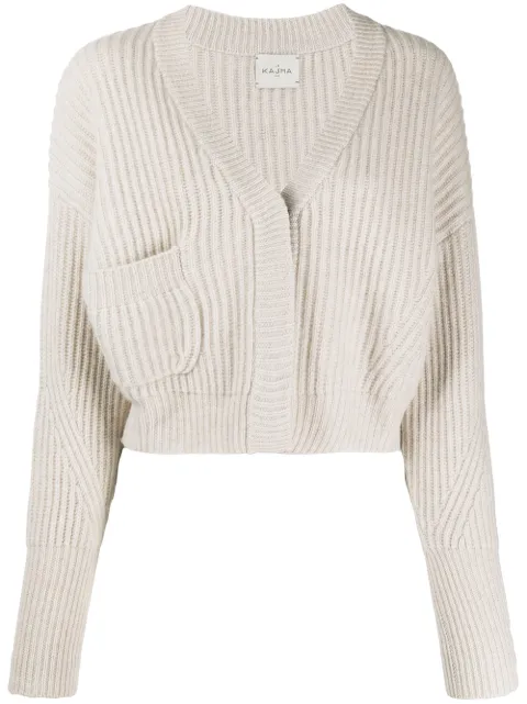 Le Kasha Monaco cropped cashmere cardigan Neutrals MONACO0914