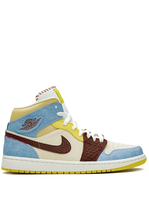 Jordan x Maison Chateau Rouge Air Jordan 1 Mid SE "Fearless" sneakers Blue CU2803