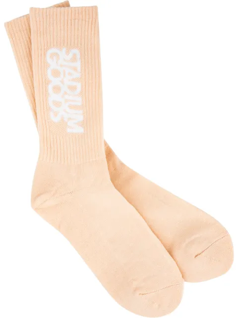 STADIUM GOODS® logo "Rose Pink" crew socks Pink SGS0110