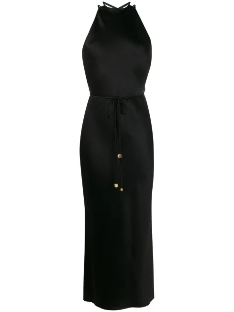 Nanushka Narita laced back slip dress Black WDR00203
