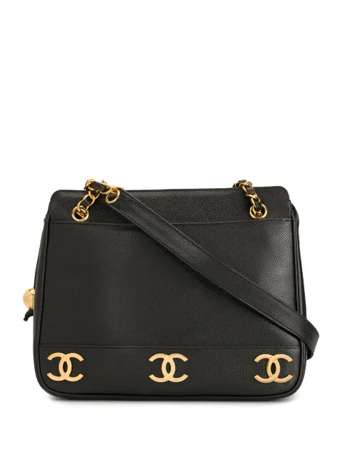 CHANEL Pre-Owned Triple CC shoulder bag Black 2975804