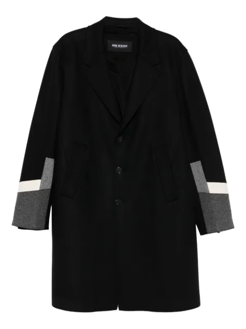 Neil Barrett travel modernist cuff coat Black PBCA331CZP020C