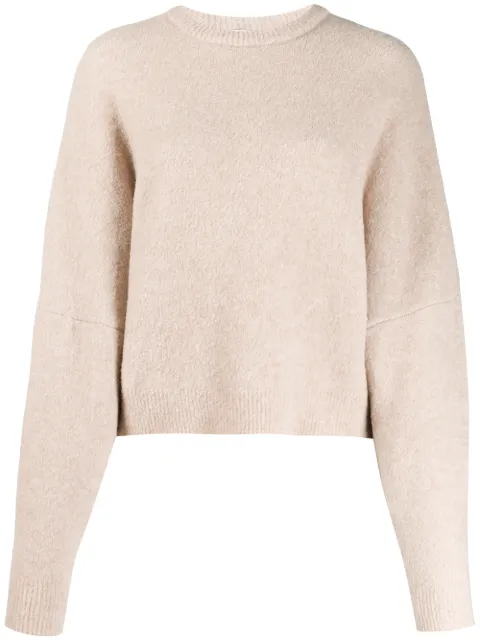 Nanushka long-sleeve fitted jumper Neutrals WSW00073