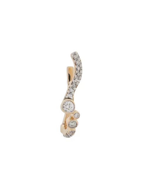 Maria Black 14kt yellow gold diamond Versailles huggie Gold H1023YLEFT