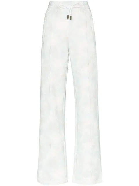 Off-White cloud print track pants Blue OWCH005S20FLE0024010