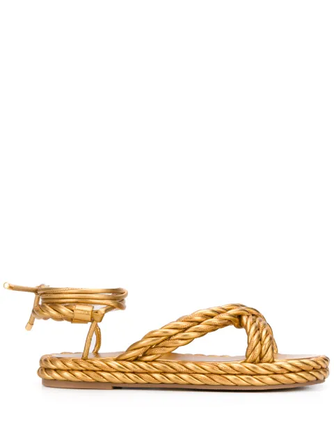 Valentino Garavani The Rope sandals Gold WS0Y14FJF