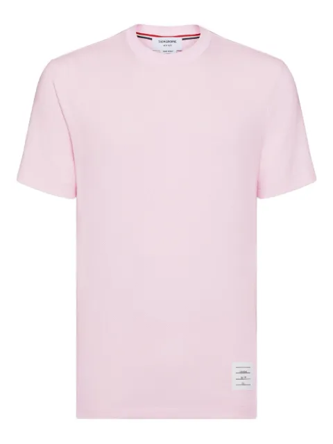 Thom Browne 4-Bar detail T-shirt Pink MJS123A00050