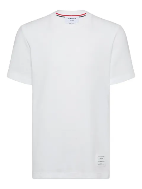 Thom Browne 4-Bar stripe cotton T-shirt White MJS123A00050