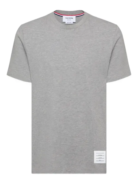 Thom Browne classic pique 4-Bar tee Grey MJS123A00050