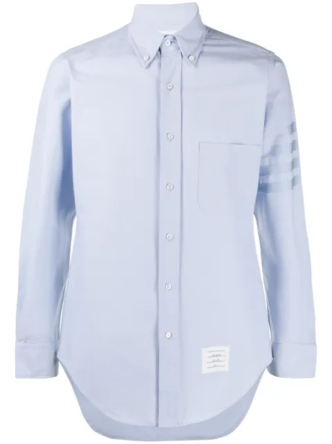 Thom Browne Oxford satin weave 4-Bar shirt Blue MWL001A06496