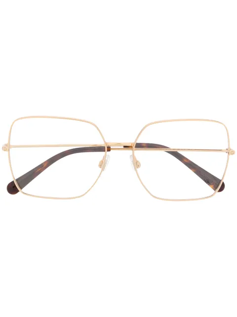 Dolce & Gabbana Eyewear DG1323 oversized glasses Gold DG132302