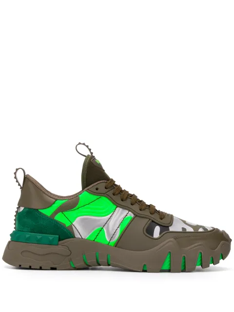 Valentino Garavani Camouflage Rockrunner Plus sneakers Green YS0C88MHB