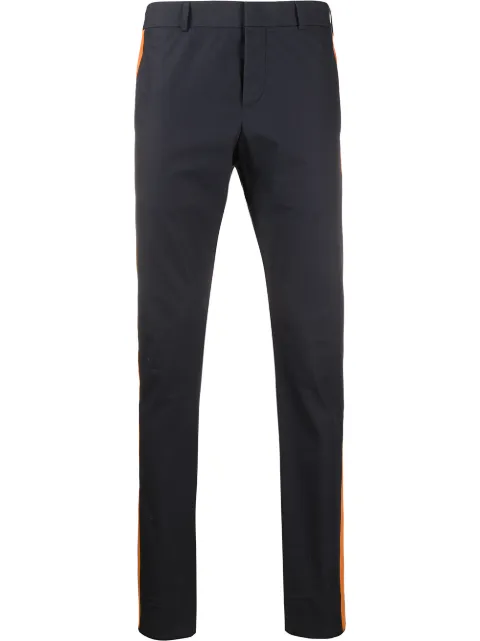 Valentino Garavani contrast panel trousers Blue VRBE50665