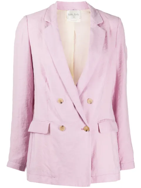 Forte Forte double breasted blazer Pink 7038MYJACKET