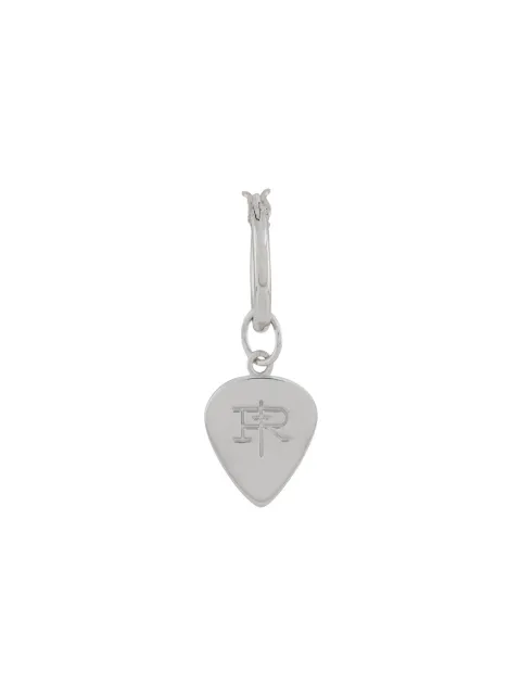 True Rocks mini plectrum hoop earring Silver MENSILVERMINIPLECTRUMHOOPEARRING