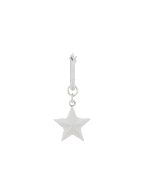 True Rocks mini Star hoop earring Silver MENSILVERMINISTARHOOPEARRING