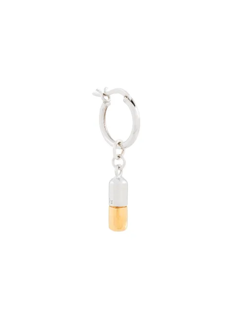 True Rocks two-tone pill hoop earring Silver MENTWOTONEPILLHOOPEARRINGSILVERGOLD