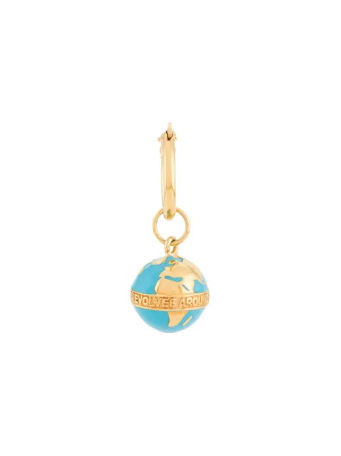 True Rocks globe hoop earring Blue MENTURQUOISEGOLDGLOBEHOOPEARRING