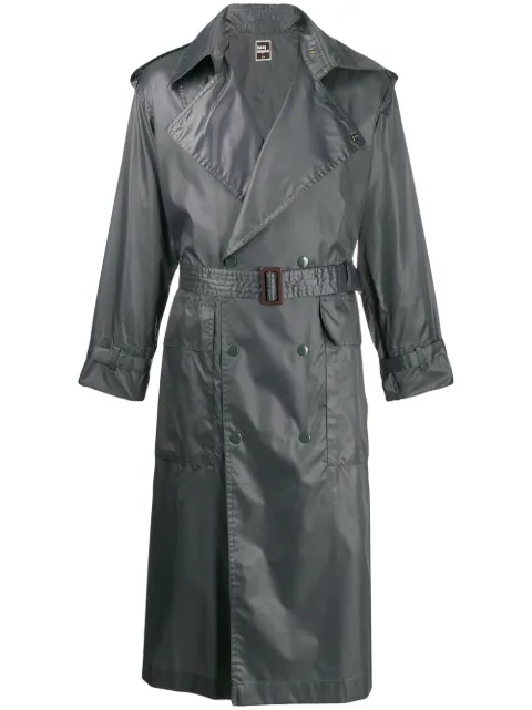 Issey Miyake Pre-Owned 1970's double breasted trench coat Grey MIY283