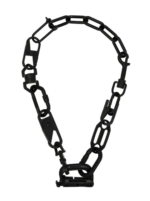 AMBUSH Carabiner chain necklace Black 12112104