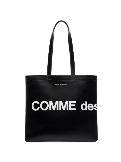Comme Des Garçons Wallet logo-print leather shoulder bag Black SA9001HL1
