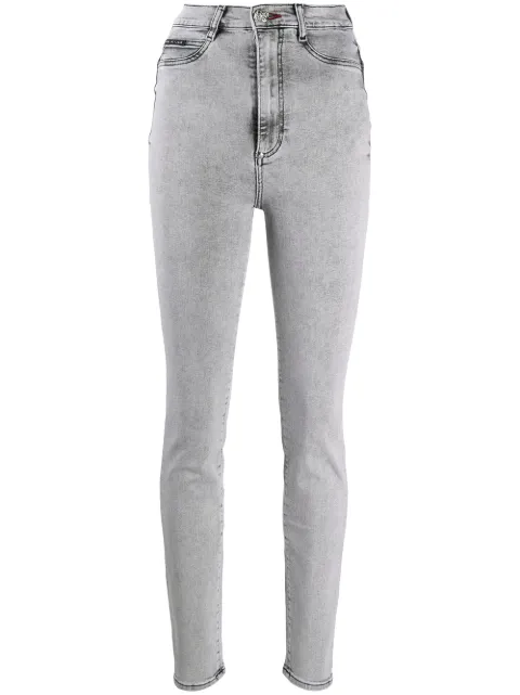 Philipp Plein high-rise skinny jeans Grey P20CWDT1385PDE004N