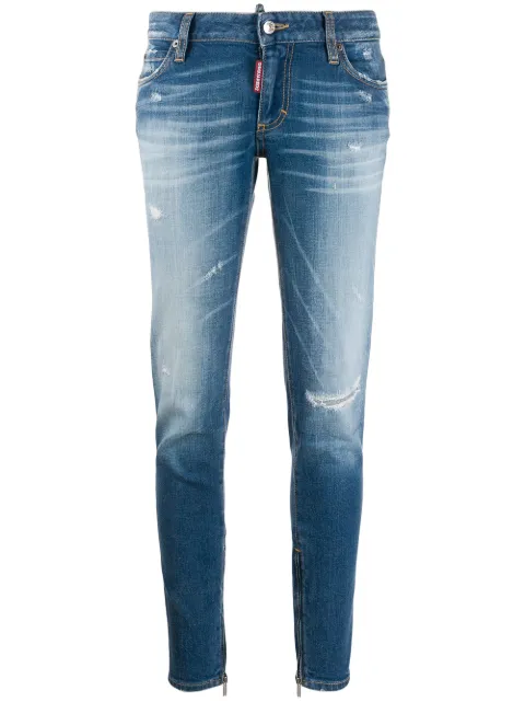 DSQUARED2 distressed skinny jeans Blue S75LB0280S30663