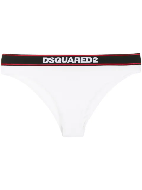 DSQUARED2 logo thong White D8L612480ISA01
