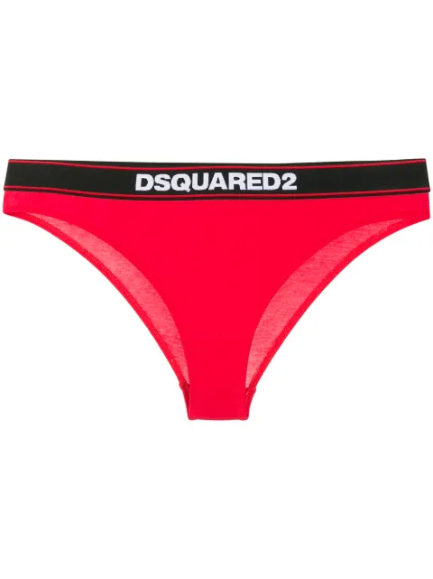 DSQUARED2 logo briefs Red D8L612480ISA01