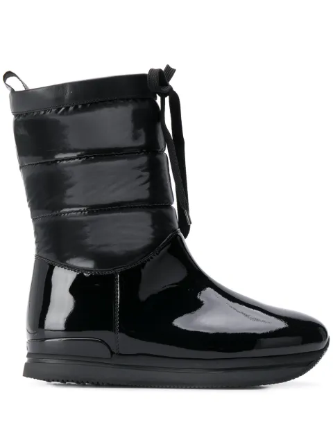 Hogan Restyling padded boots Black HXW2220BY50LQGB999