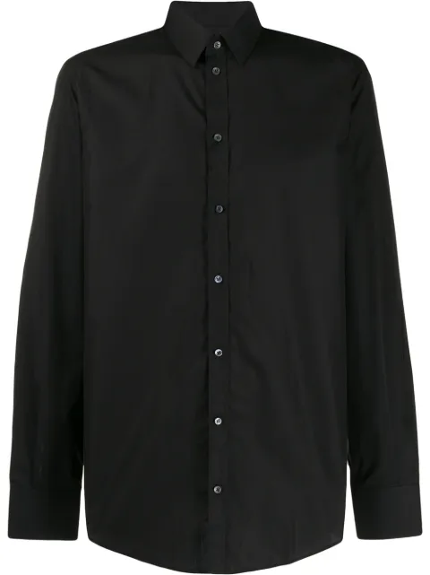 Dolce & Gabbana classic plain shirt Black G5EJ0TFU5K9
